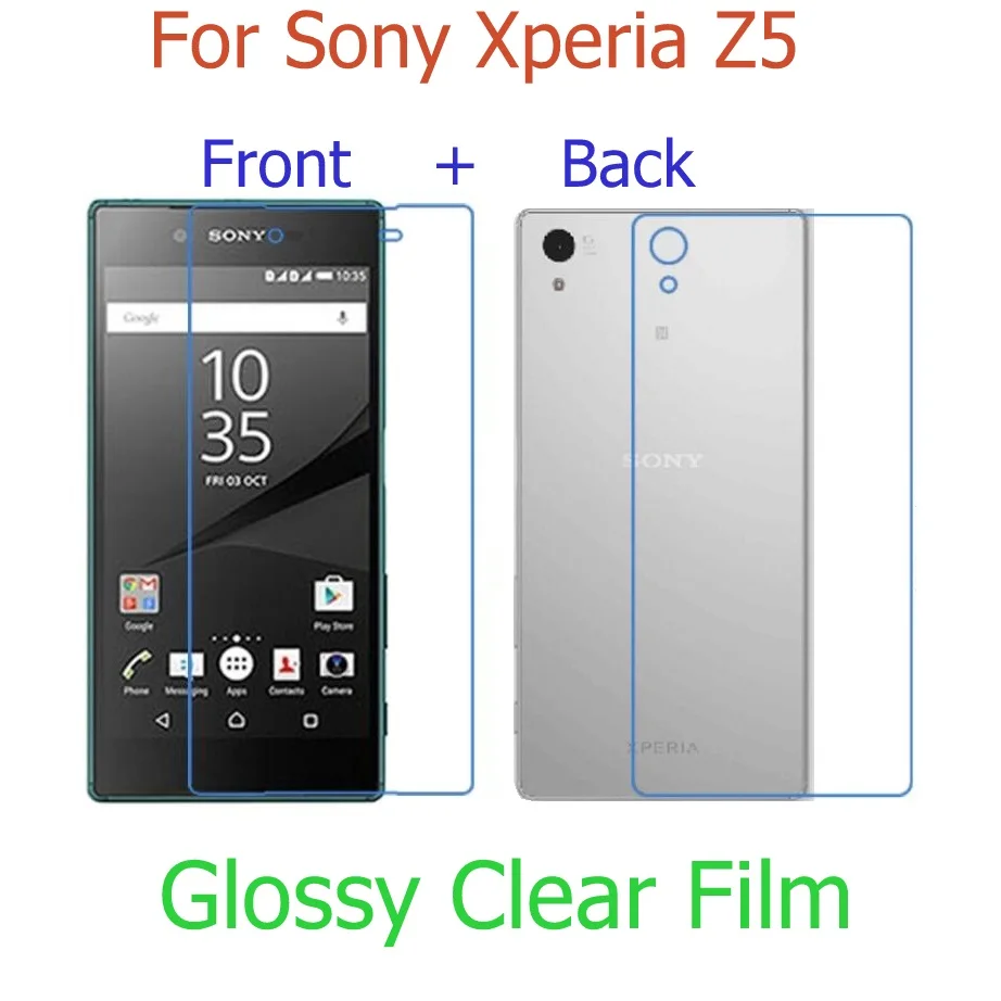 Передняя+ задняя) HD прозрачный глянцевый и матовая пленка для sony xperia Z L36H Z1 L39H Z2 Z3 Z4 Z5 Premium Ultra plus Защитная пленка для экрана