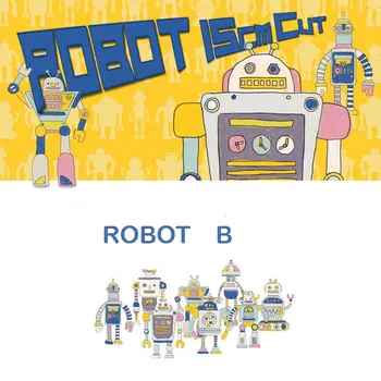 

New!65x145cm Linen Cotton Fabric,"Robot B" Fabrics Meter for Bedding Patchwork Bag Curtain Textile Sofa Talbe Cloth Tissue