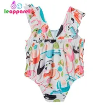 Летние купальники с принтом совы для маленьких девочек; комбинезоны для новорожденных; цельные купальные костюмы; детская пляжная одежда