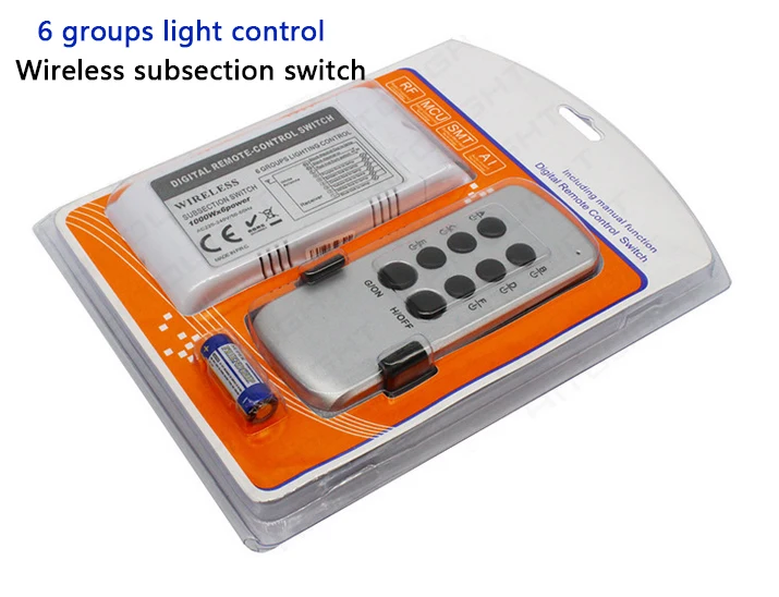 Высоковольтный 110 В 220 3 4 5 6 канальный пульт дистанционного управления 1000 Вт/CH