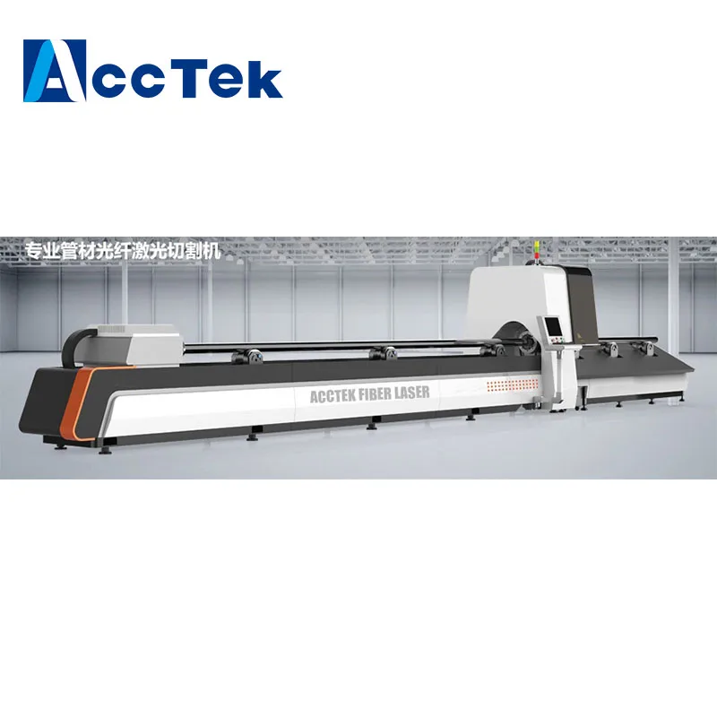 

Germany/IPG 1000 watt IPG Metal Tube Cnc Fiber Laser Cutting Machine For Carbon Pipe