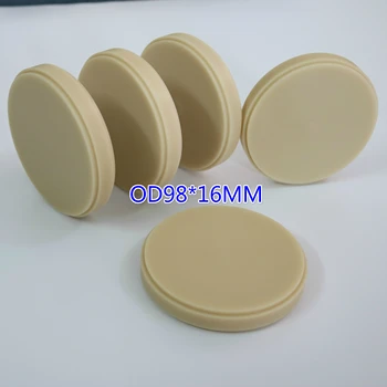 

10 pieces PMMA Discs Dental Lab Temporary Tooth Bridge Materials Dental PMMA Block Blank Disk OD98X16MM