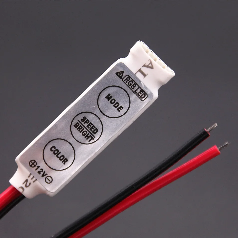 BEILAI DC 12 В 6A светодиодный RGB контроллер Диммер Мини 3Key пульт дистанционного
