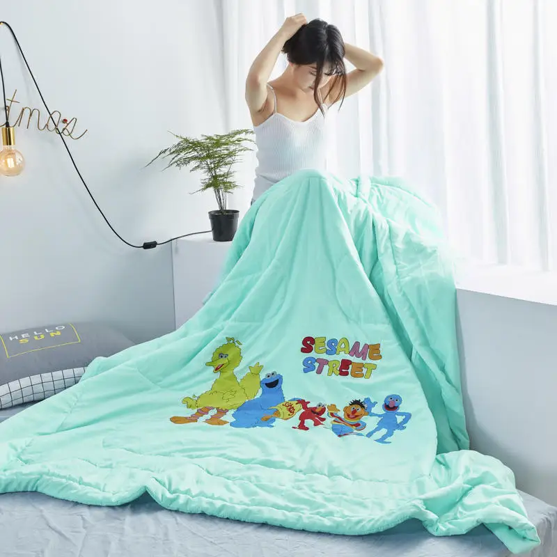 

Cartoon Patterns Washed Cotton Summer Thin Duvet Soft Skin-friendly Cool Quilt High Quality Home Textile Wholesale