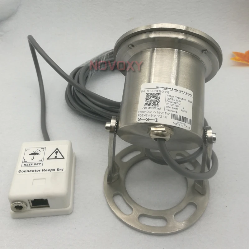 Подводная IP камера Novoxy POE 2mp 3mp 304 из нержавеющей стали 1080P IP68