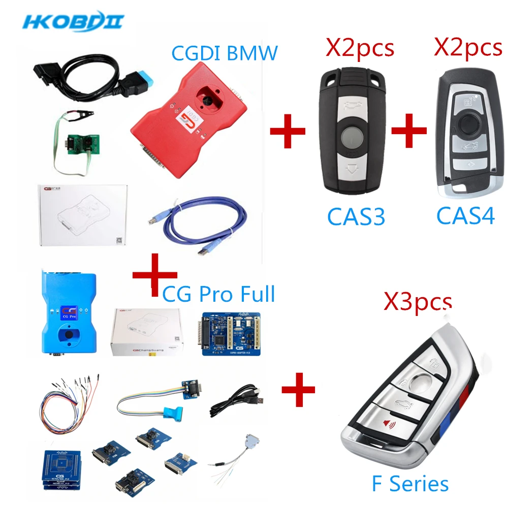 

Original CGDI for BMW Key Programmer CG Pro 9S12 Full Version CAS3 433/315/868 MHZ CAS4 433/315/868MHZ F Series CAS4 Car Key
