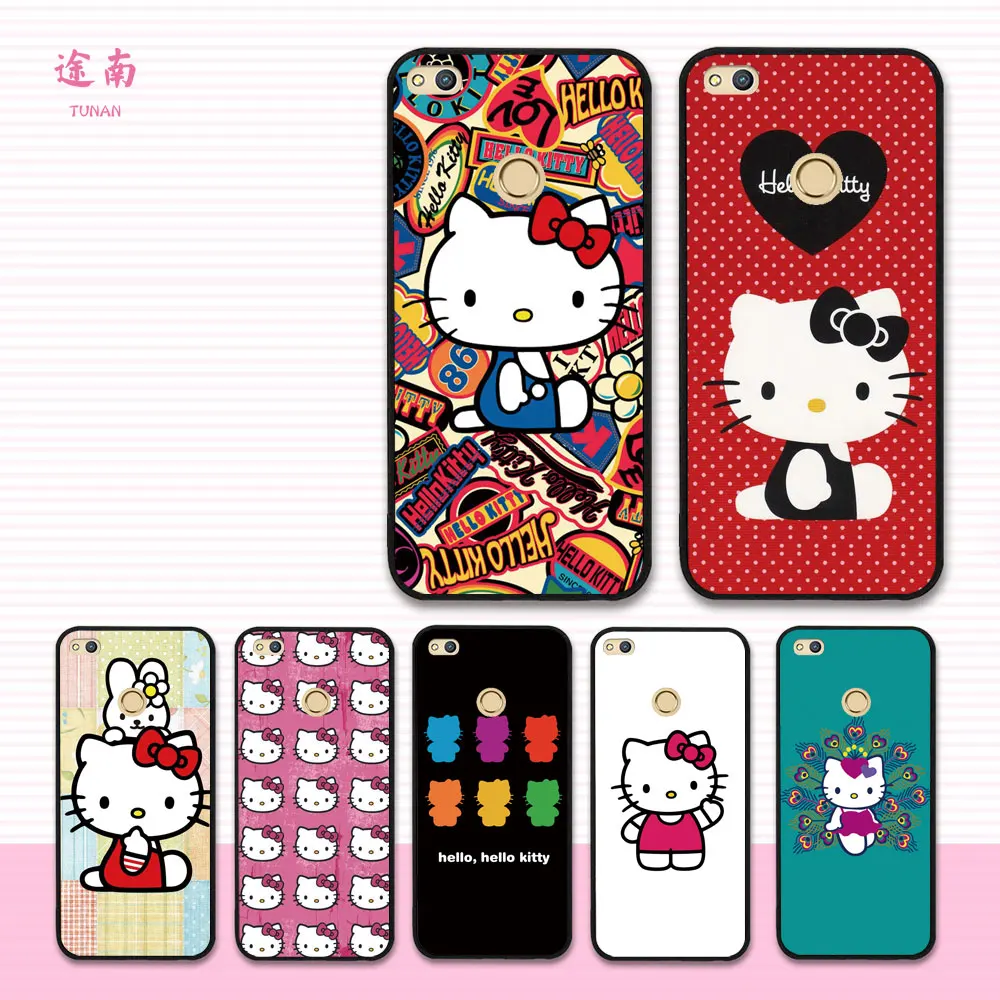 

For hello kitty Plastic Hard Back case For HUAWEI P10 lite P20 nova 2 mate 8 9 10 pro cute Cover Case for HUAWEI phone cases