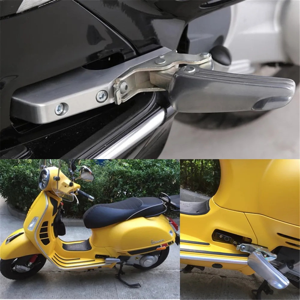 Подножка для пассажира наращивания на заколках на подножки с 4 винтами для Vespa GT GTS GTV 60 125 200 250 300 300ie