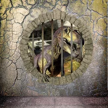 Забавные мультяшные съемные животные Юрского периода Динозавр наклейка картина домашний Декор Картина для детской комнаты наклейки с картинками динозавров gld2