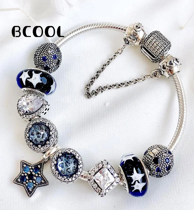 

DIY Jewelry Female Charm Fashion Silver 925 Original Bracelet, Suitable for Female Crystal Jewelry Bracelet Jewelry Gift.