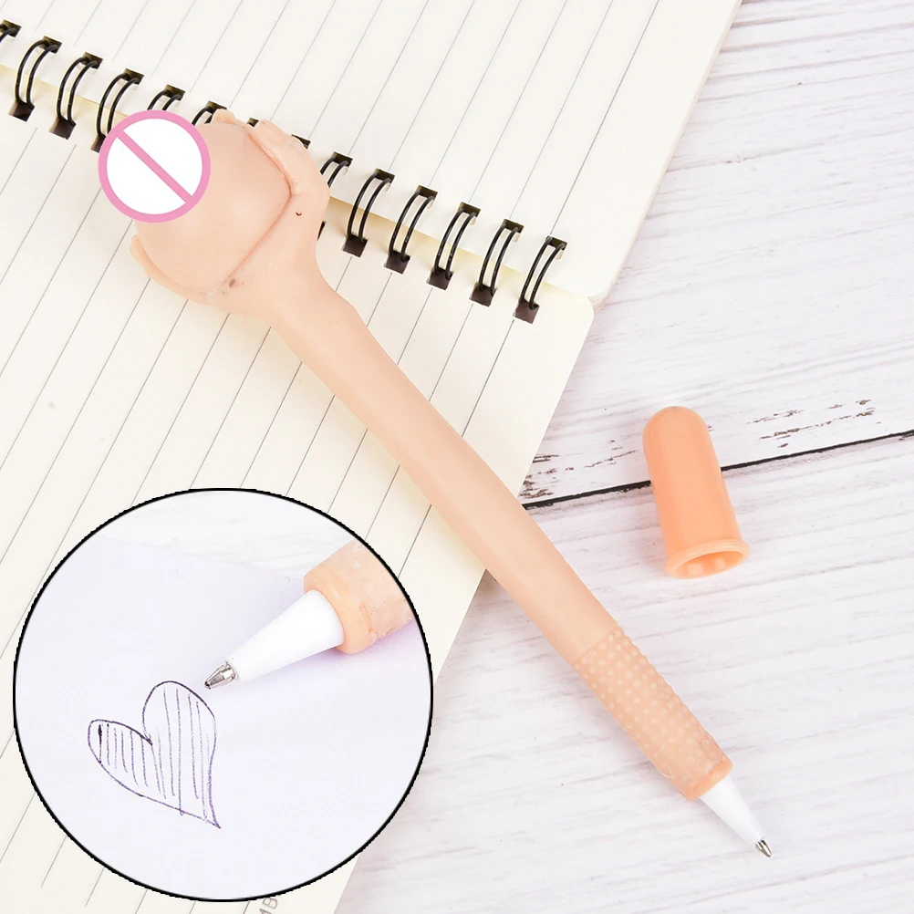 

Sexy Funny Squeeze Breast Ballpoint Pen Office/School Students Pen Gift Kids Present Durable Office Writing Stationery