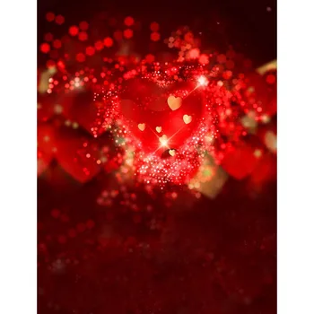 

LIFE MAGIC BOX Baby Shower Backdrop Red Heart White Vinyl For Photography Background For Photography S-2294