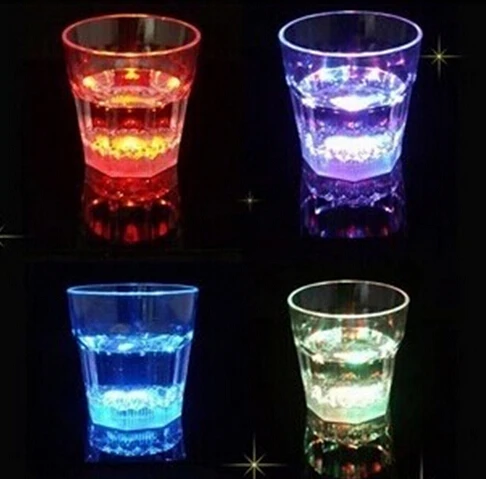 

Small LED shot glass cup flashing shot glasses luminous cup birthday party Halloween Chirstmas gift