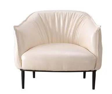 Луи Мода кафе стул скандинавский один кожаный диван спальня для отдыха гостиная Coffeedesigner современный минималистский американский стиль - Цвет: G2
