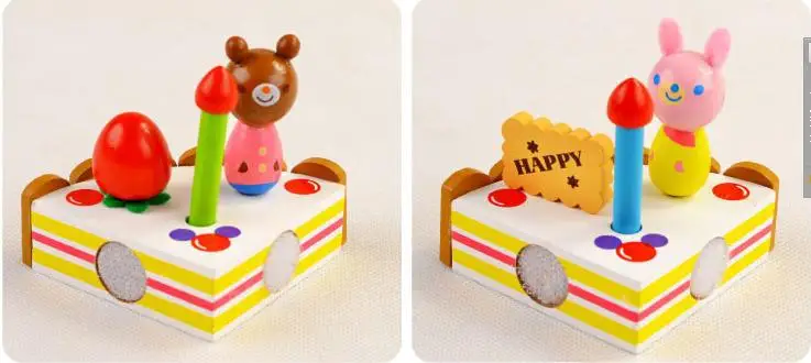 Классическая кухонная игрушка деревянная отделка торт детские конструкторы Деревянный Торт блоки моделей игрушки Дети обучающий воображаемый игрушки подарок