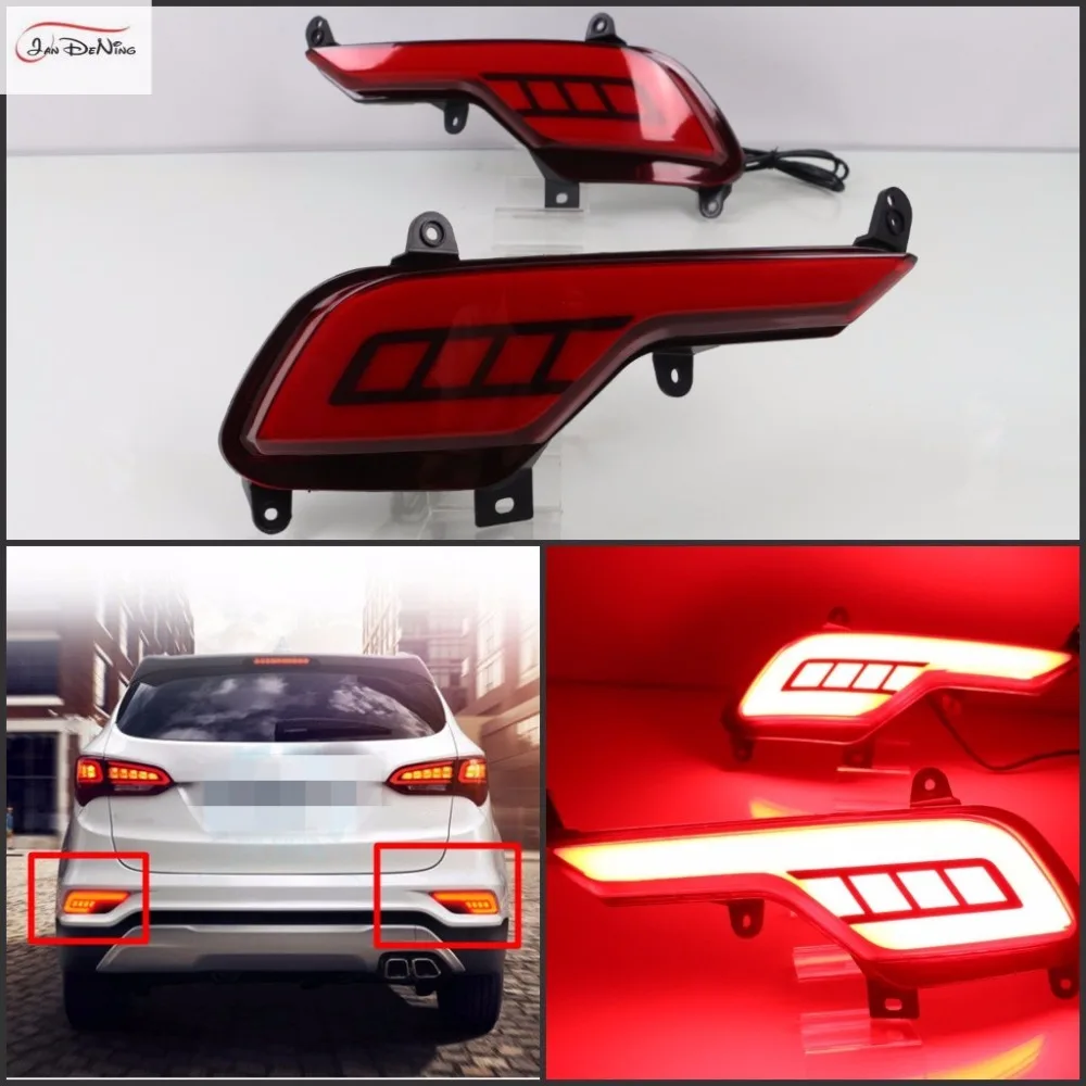 JanDeNing Car LED Light Guide Brake Lights Turn Signal Night DRL For