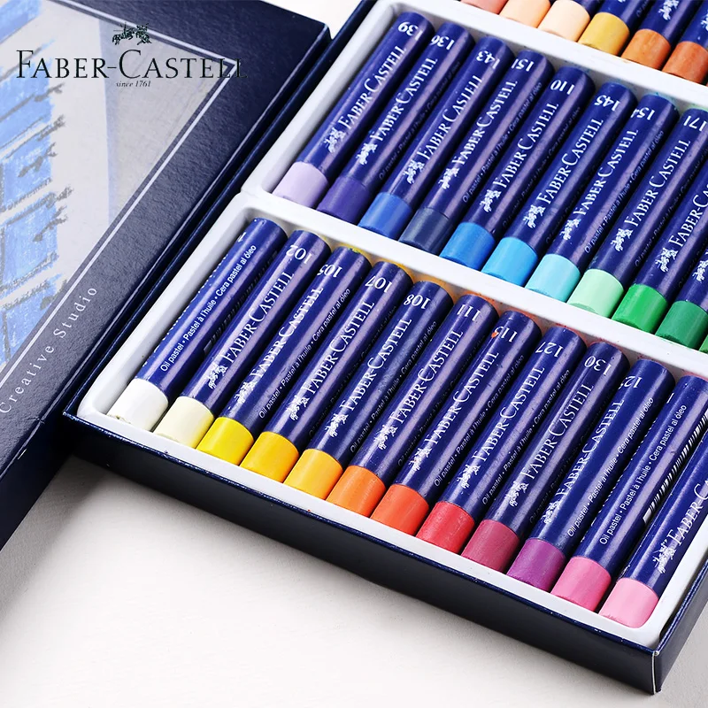 Faber Castell 12 цветов Масляные пастельные мелки Набор для рисования цветные пастельные карандаши для рисования Детские художественные канцелярские принадлежности