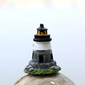 Lighthouse European Castle Miniature Fairy Garden Home Houses Decorati