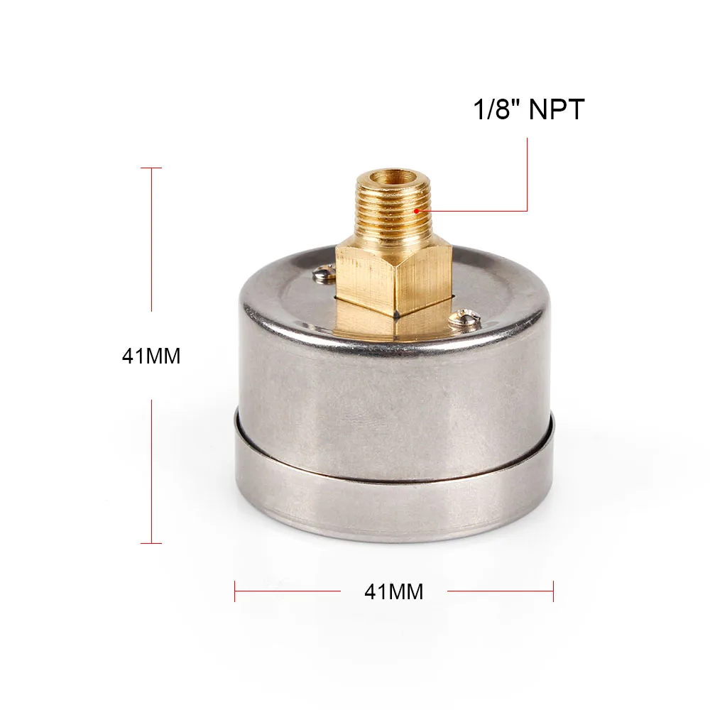 RASTP 1/8 NPT поток топлива Манометр жидкости 0 140PSI масляный манометр топливный датчик