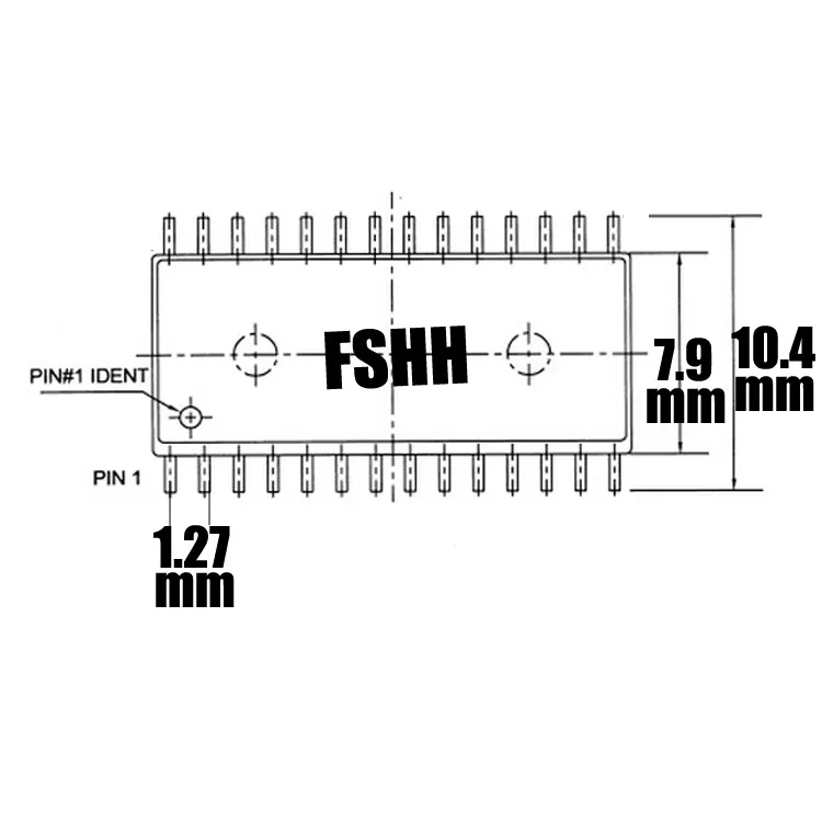 SOP28 SOIC28 IC Тесты Socket/программист адаптер(ots-28-1.27-04) SOP28 к DIP28 SOP28 адаптер