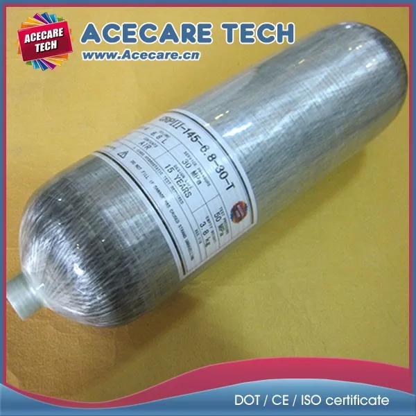 Acecare 4500psi Пейнтбол PCP Air CO2 кислородный используемый бак/SCBA Дайвинг бак/Последние 6.8L композитный цилиндр из углеродного волокна