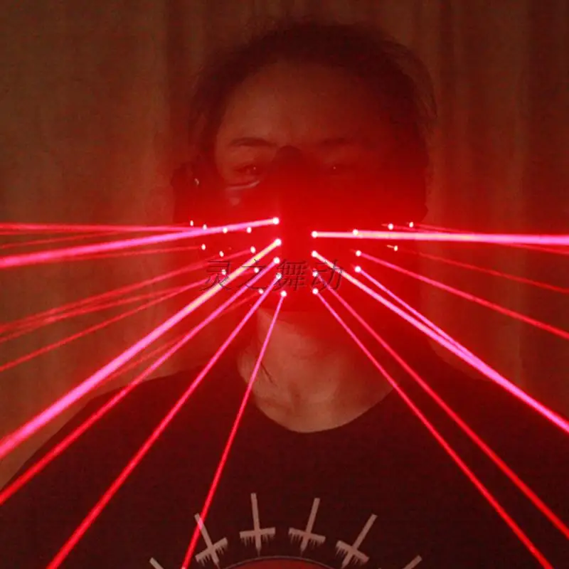 Free Shipping LED Laser Mask Red Lighting Birthday LED Masks For Show