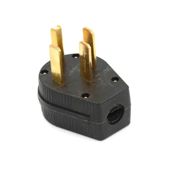 

50A 125V Straight Blade Angle Four Pin US Plug NEMA 14-50P US Four Holes Plug for Dryer, RV, Generator