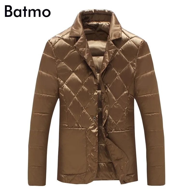 Batmo Новое поступление зимняя высококачественная мужская куртка на 90% белом утином пуху, мужское зимнее теплое пальто, большие размеры M-5XL Y1104 - Цвет: khaki