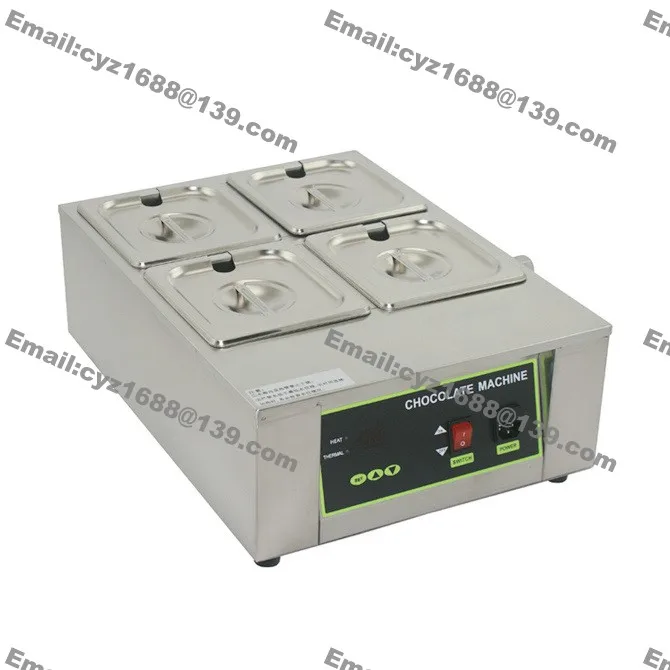 

Free Shipping Heavy Duty 110v 220v Electric 8kg Chocolate Fountain 4 Melting Pot Choco Melter Warmer Boiler Tempering Machine
