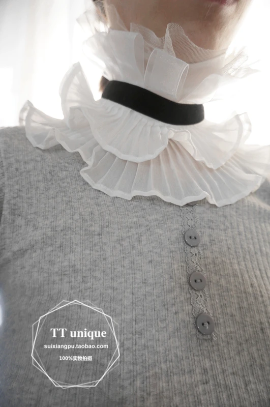 New cloak women blouse false collar women accessories fake Detachable shirt autumn organ plait large shawl elegant beauty class