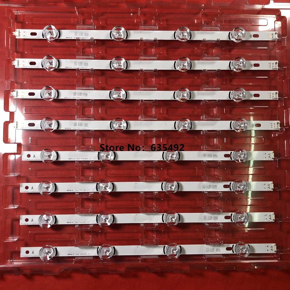 

100% New-0riginal 8 PCS/set LED backlight strip bar for LG LC420DUE 42LB3910 INNOTEK DRT 3.0 42 inch A B 6916L-1709A 6916L-1710A