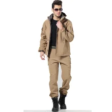 TAD V4.0 снаряжение Софтшелл мужская уличная камуфляжная Водонепроницаемая походная куртка костюм армейский Охотничий комплект худи в стиле милитари куртка+ штаны