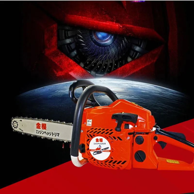 

Professional wood cutter chain saw 58cc Gasoline CHAINSAW With 20'' Guide