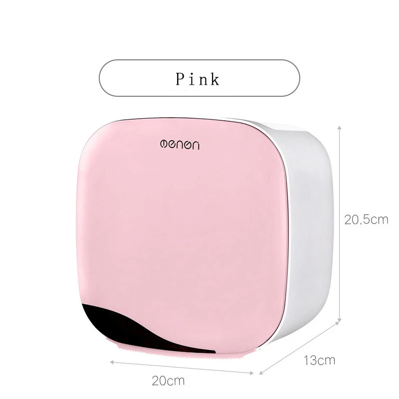 Многоцелевой держатель для салфеток большой емкости, высококачественный настенный держатель для туалетной комнаты, кухонные аксессуары, пластиковый чехол для салфеток - Цвет: pink