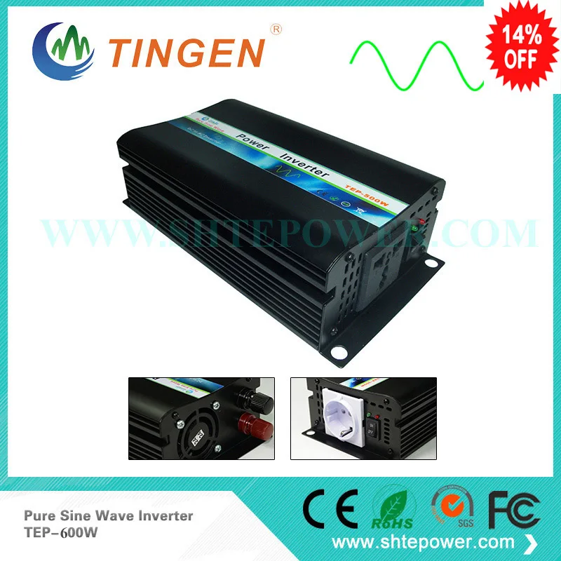 

DC 12v 24v 48v inpu to ac 100v output Japan 600w pure sine wave off grid TEP-600w inverters 50Hz 60Hz switch