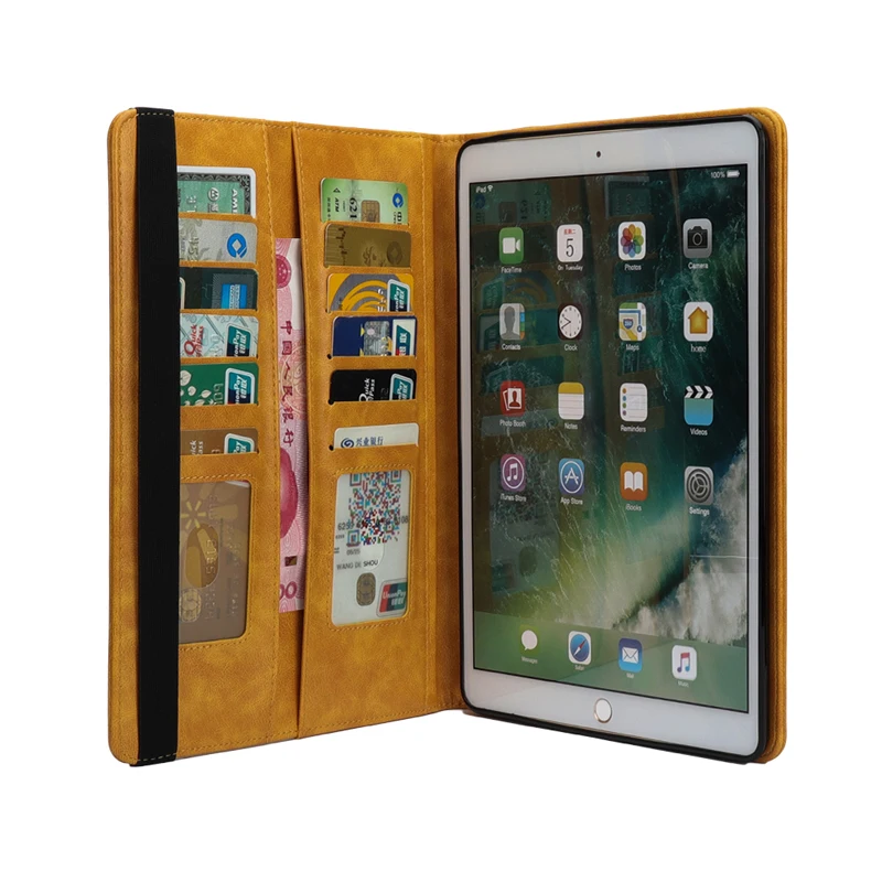 Для Ipad Mini 1 2 3 4 Чехол 7,9 дюймов Бизнес Флип с карандашом держатель чехол планшет кожаный бумажник с подставкой слоты для карт чехол s