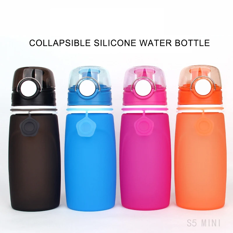

YIBO Sport Foldable Bottle Outdoor Safe Portable Large Capacity Leakproof Sports Cup Children Caliber Direct Drinking Bottle