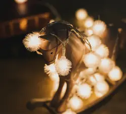 2 м 20 светодиодный свет снег цветок светодиодный лампы огни строки Эдельвейс Снежинка строка свет Рождества Открытый Graland украшения дома