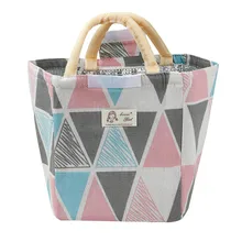 Портативный сумка для обеда мешок Термоизолированный Box дети геометрия обновления пляж Еда Пикник Bolsa Для женщин сумки для мальчиков#5