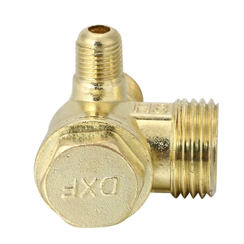 

1pc 3 Port Aluminum Alloy Check Valve Male Thread Cast Iron Check Valve Connector Tool For Air Compressor