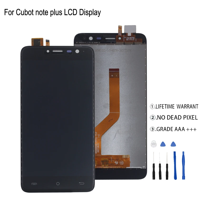 

Original For Cubot Note Plus LCD Display Touch Screen Digitizer Phone parts For Cubot Note Plus Screen LCD Display