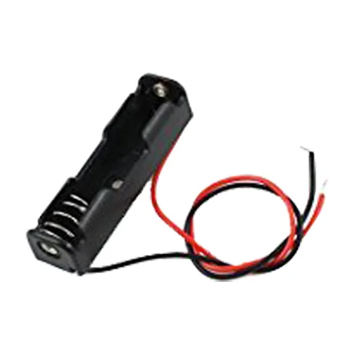 

EDT-6Pcs Wired Connector 1.5V AAA Battery Holder Plastic Case Storage Box black