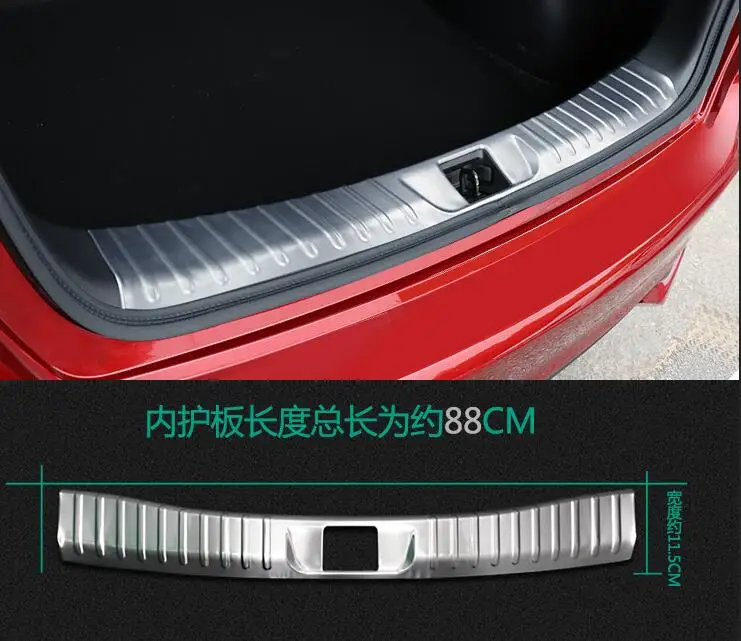 car styling case For Nissan Tiida 2016 Stainless Steel Rear Bumper Foot