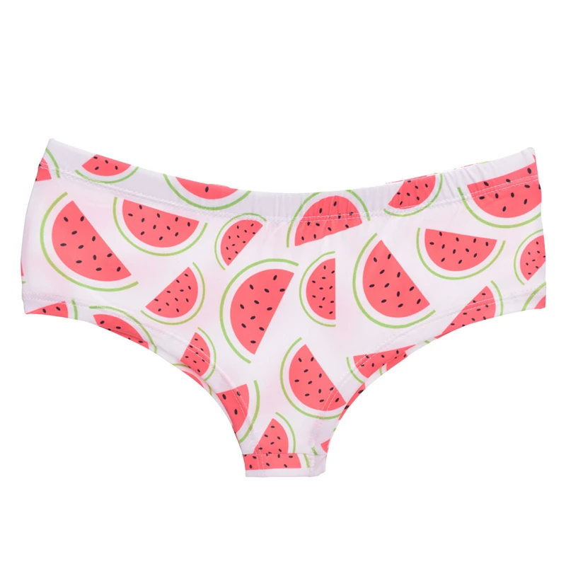 

Pink Watermelon Summer Hot Sexy Female Lingerie Thongs Briefs Cute Print Women Underwear Interesting Panties For Lady