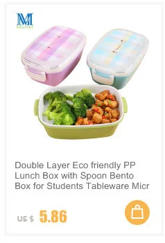 Meltset 450 мл Bento Ланч-бокс с микроволновкой пластиковый контейнер для еды салат и суши снэк-бокс для пикника 4 цвета