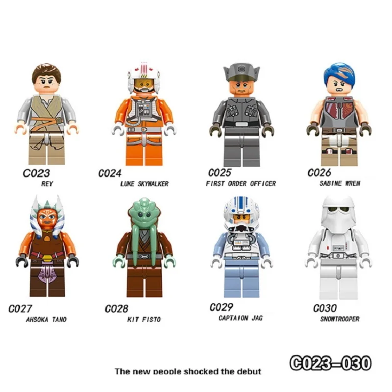 

Single Sale Star Wars Rey Luke Skywalker Sabine Wren Ahsoka Tano Snowtrooper Bricks Building Blocks Children Gift Toys