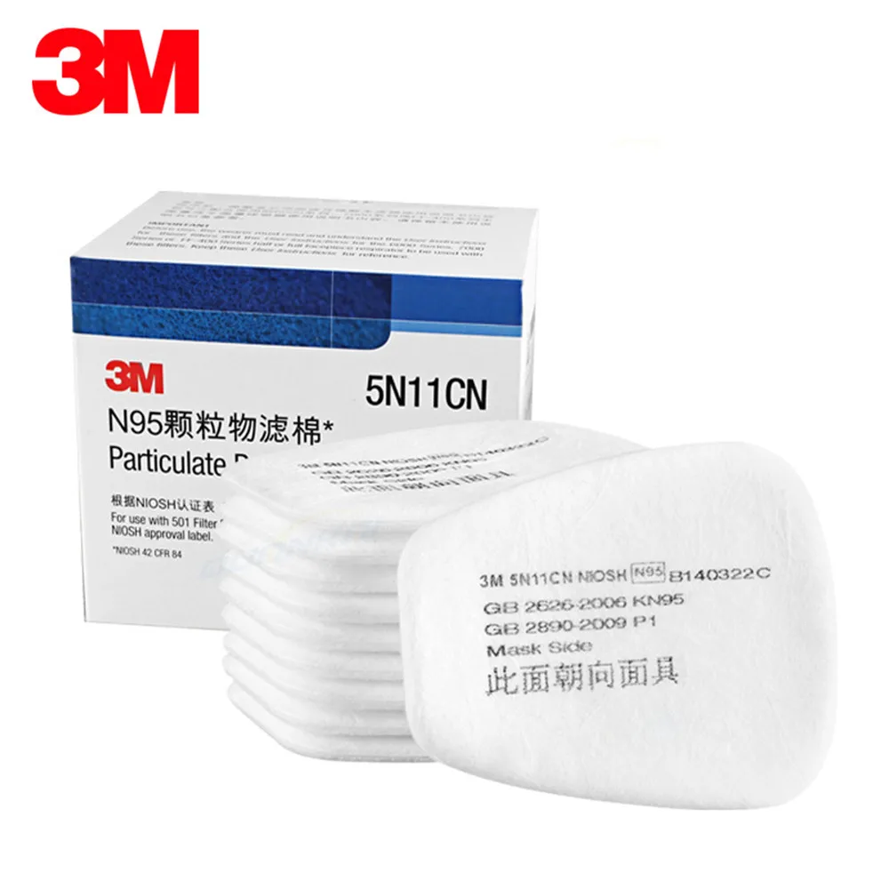 

Genuine 20Pcs 3M5N11 Filter Sponge N95 Particulate Matter Paint Room Industry Labor Protection Filter Sponge Gas Masks Fitting