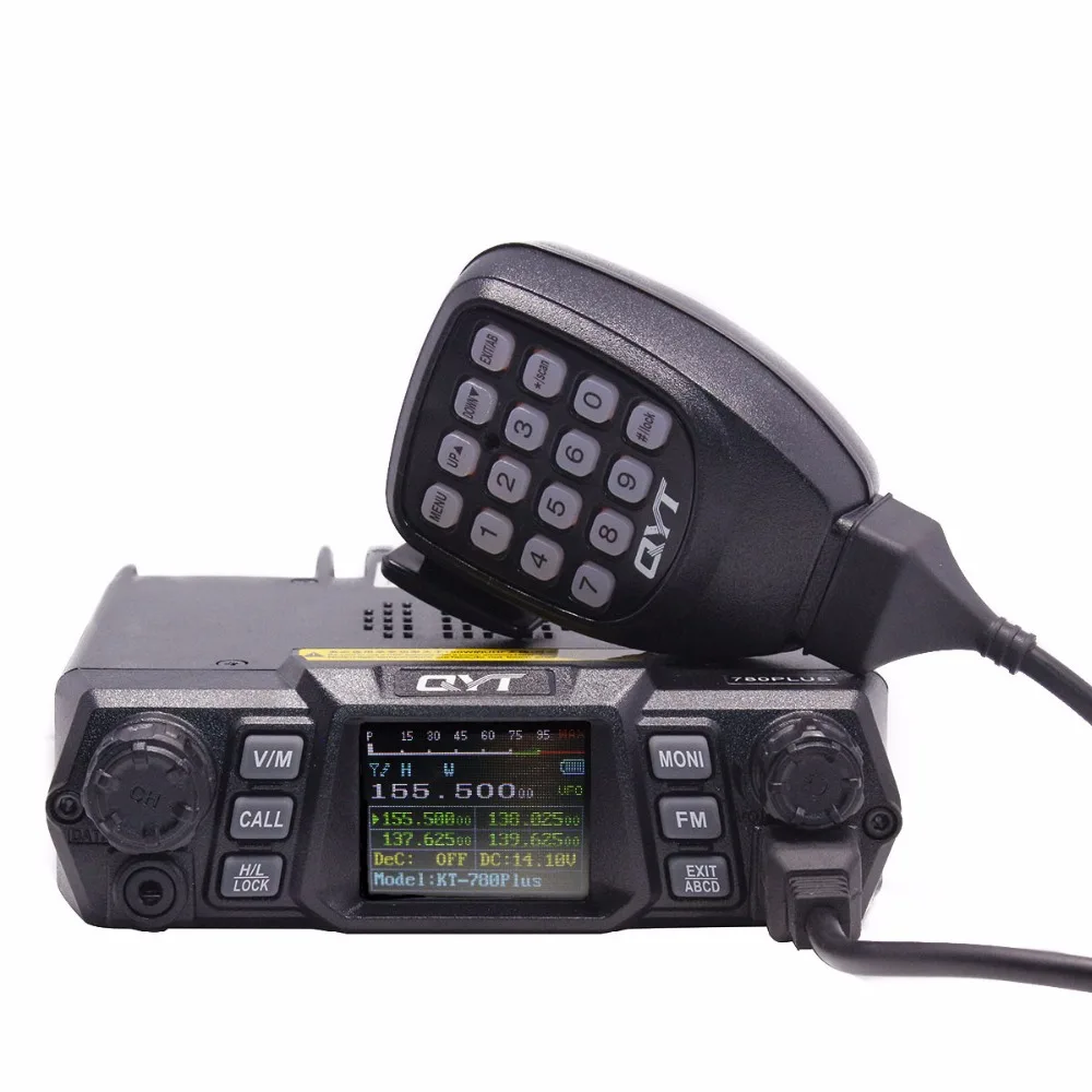 QYT KT-780 Plus 100 Watts Powerful VHF 136-174mhz Ham Radio Car Mobile Radio Transceiver KT780 200CH Long range communication