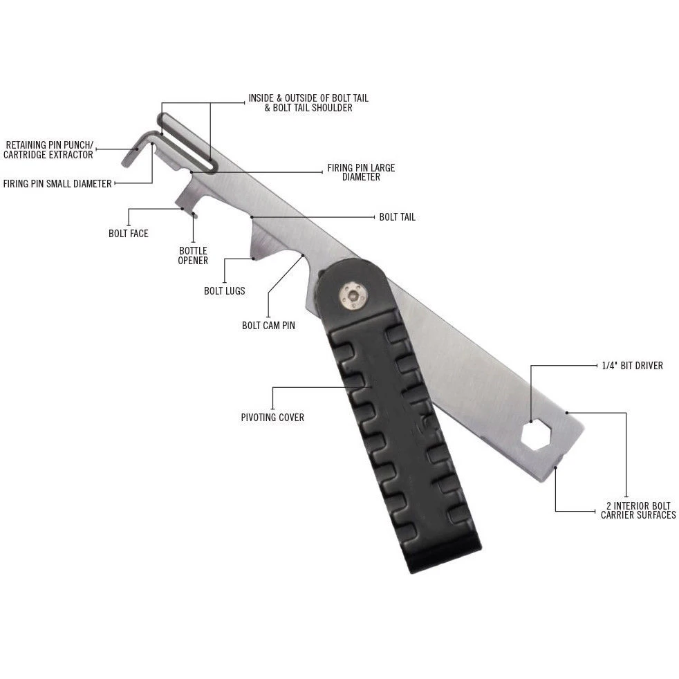 

AR15 Scraper Rifle Scraper BCG Carbon Removal Tool .223/5.56 AVAR15S Gun AR 15 AR-15 Bolt Cleaning Kit