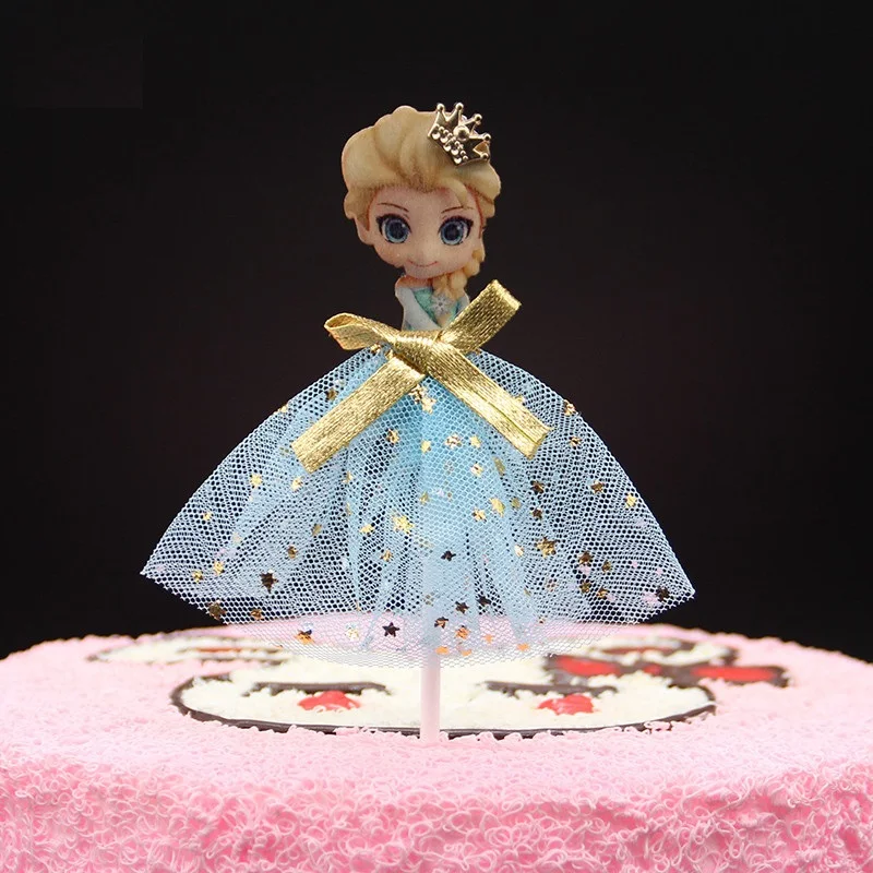 Украшение торта; платье принцессы для дня рождения; украшение для торта; украшение в виде кекса; детский подарок на день рождения, свадьбу для девочек